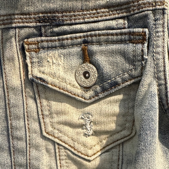 Signature Studio Blue Denim Vest cl1 - Picture 3 of 4